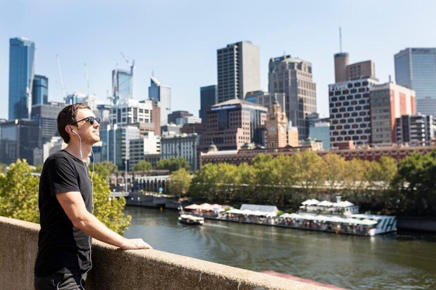 The final stop on top of Hamer Hall gives you an amazing view of the city and the path taken.
