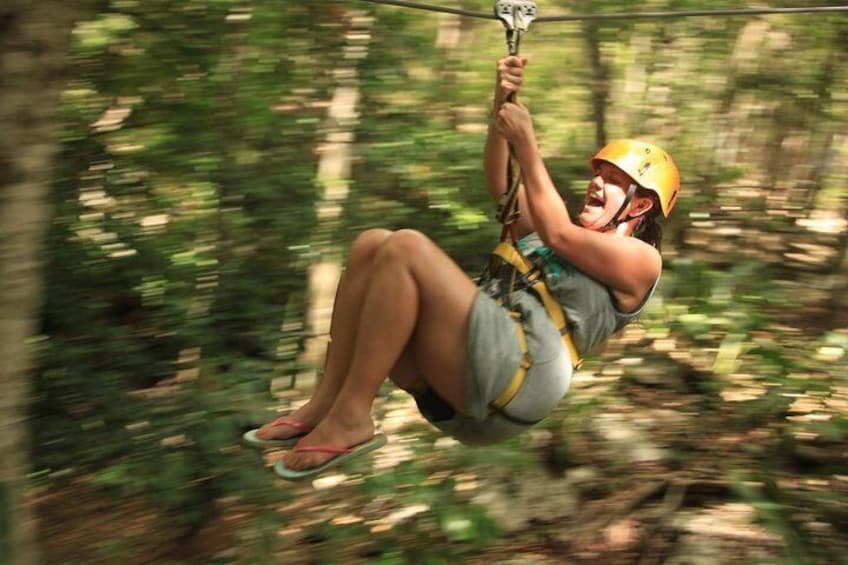 Riviera Maya Jungle Half-Day Tour: ATV, Ziplines, Cenote Swim, Rappel