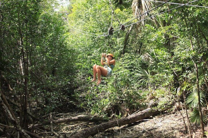 Riviera Maya Jungle Half-Day Tour: ATV, Ziplines, Cenote Swim, Rappel
