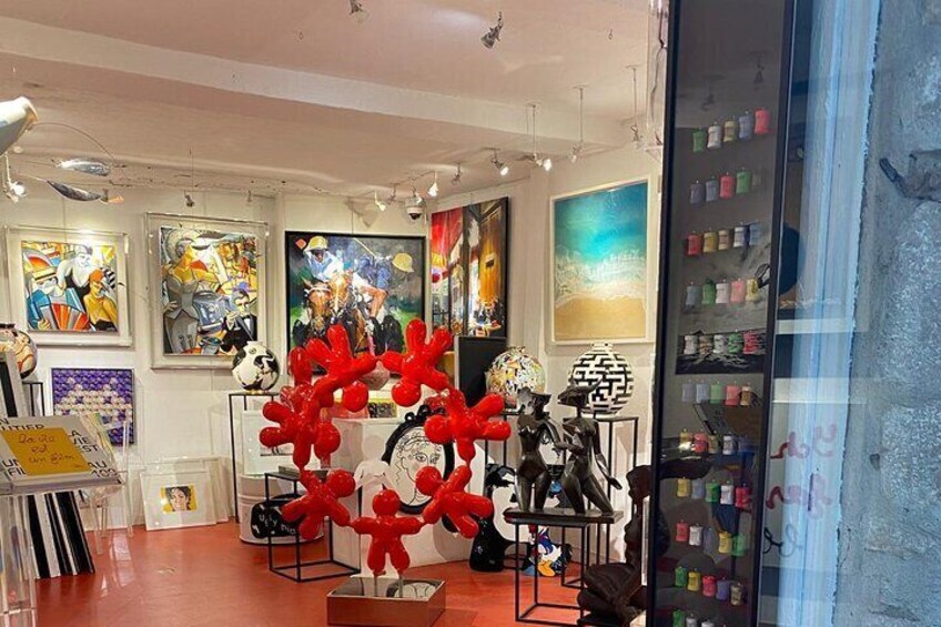many art galleries in Saint Paul de Vence 