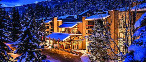 Front of property - evening/night