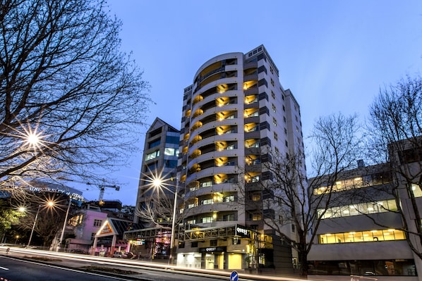 Front of property – evening/night