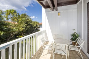Blick vom Balkon
