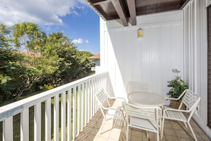 Blick vom Balkon