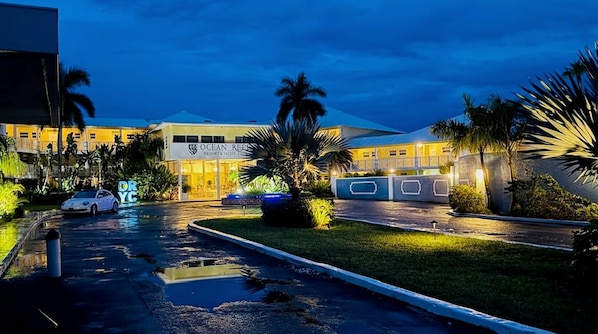 Front of property – evening/night