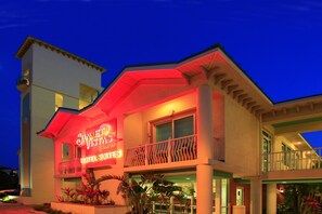 Front of property – evening/night