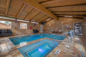 Indoor spa tub