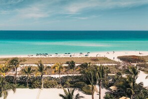 Vista a la playa o el mar