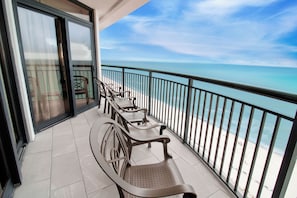 Blick vom Balkon
