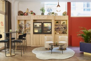 Sittområde i lobbyn