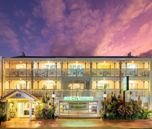 Front of property – evening/night