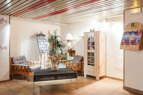 Sittområde i lobbyn