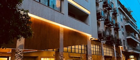 Front of property – evening/night