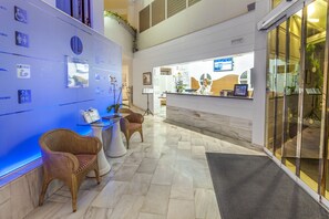 Sittområde i lobbyn