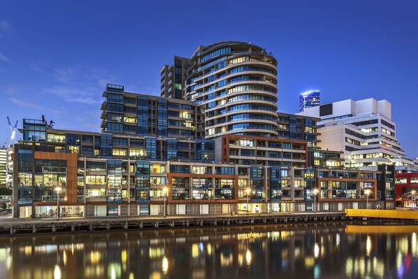 Front of property – evening/night