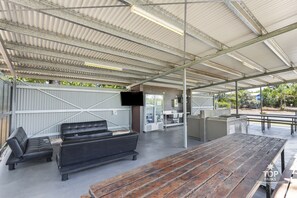 Espaço exterior para banquetes