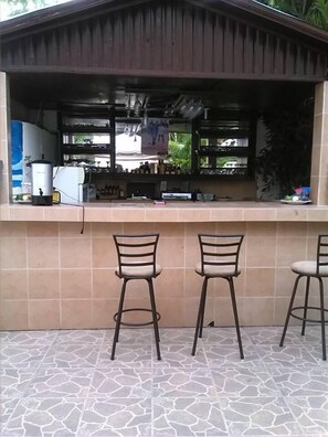 Poolside bar