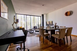 Spacious room for entertainment or work