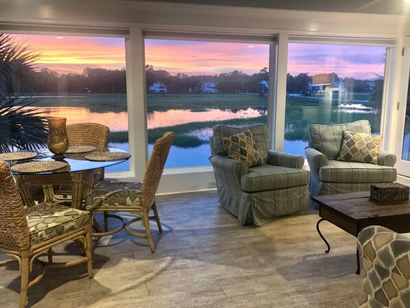 Sunsets from the main living area!