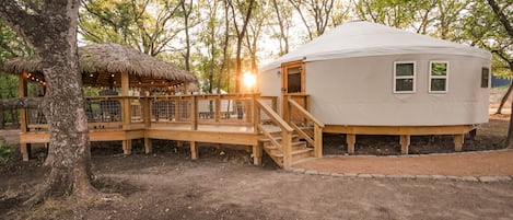 Welcome to the "Hoot Owl" Yurt at River Yurt Village and RV Park!
