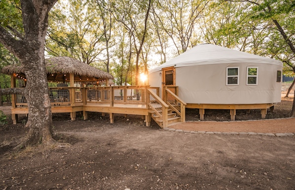 Welcome to the "Hoot Owl" Yurt at River Yurt Village and RV Park!