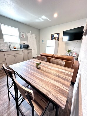 Living Room with Dining Table 