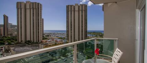 ocean view from balcony