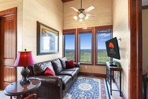 Take in the rolling hill views from the comfort of your own living room