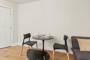 Chic dining area for 2