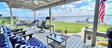 The views from this wrap around porch will mesmerize you for days! Open views!