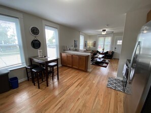 Newly renovated kitchen with all the modern conveniences.