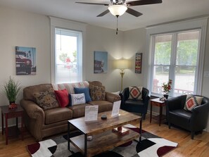 Newly renovated kitchen with all the modern conveniences. 