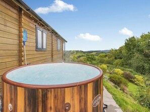 Hot tub | The Cabin Cefn Mawr, Cefn Mawr, near Newtown