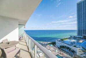 Blick vom Balkon