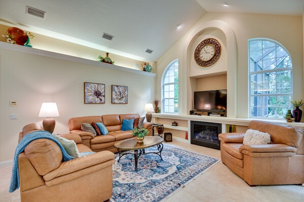 Palm Coast Vacation Rental | 3BR | 2BA | Half Step to Access | 2,400 Sq Ft