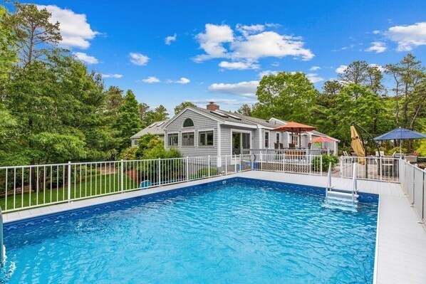 Private saltwater pool ready to enjoy