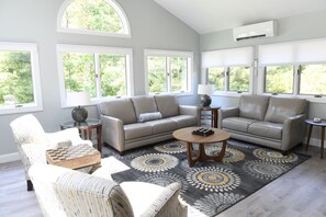 Sunroom looking out on to the patio