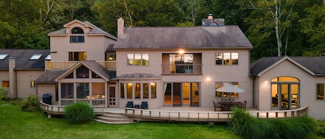 Spacious Berkshires home with a large outdoor patio.