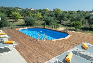 The private pool of the villa!