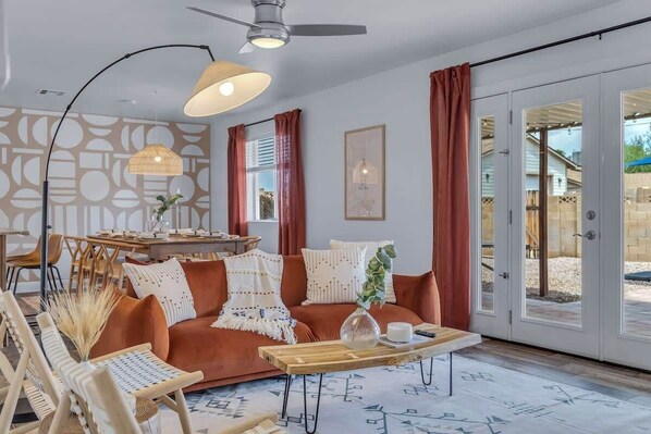 "We loved the decor in this house. The house was very clean and with plenty of space for us. The pictures show it just as it is which was lovely. The pool was a very nice size. The home is very close to a myriad of restaurants and things to do. We totally enjoyed our time there." -Kayla
