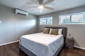 Spacious and inviting, perfect for restful nights and peaceful mornings.