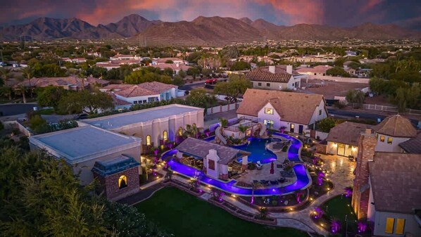 Resort at Night. A beautiful look into your evening escape. 