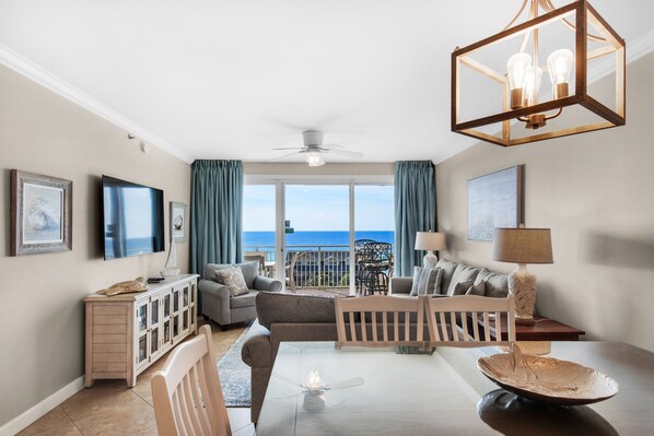 Dining to living room view