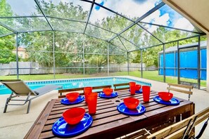 Outside dining area