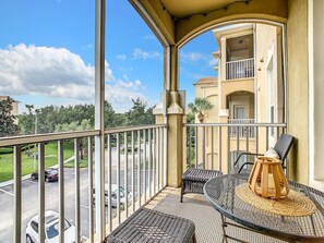 Unwind on your private balcony with beautiful views, ideal for enjoying your morning coffee or a peaceful evening breeze.