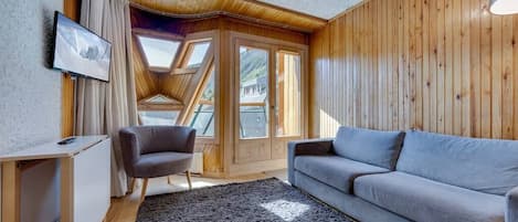Le salon et le balcon