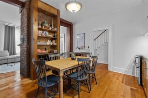 Gather 'round in style with our inviting dining room. The 6-seater table sets the stage for memorable meals and shared laughter