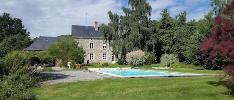   House, garden and pool (south facing)
