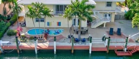 Spacious canal-front home with pool and 150' bulkhead, 80' of dock available