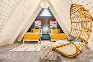 -Experience an unforgettable stay in this stylishly decorated modern A-Frame, equipped with everything you need.